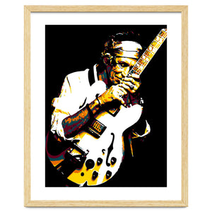 Keith Richards American Rock Guitarist in Pop Art by taurungka