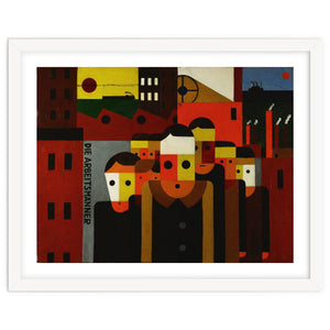 Die Arbeitsmaenner - The Workmen. Oil on canvas. by Album