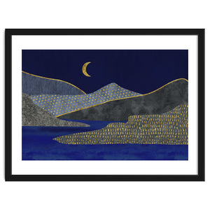 Abstract Landscape Moonlight Mood by Andrea Haase