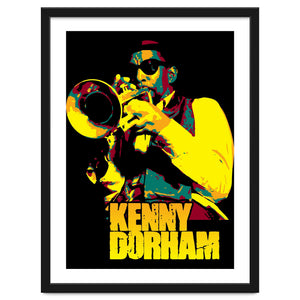 Kenny Dorham Jazz Trumpeter in Pop Art by taurungka