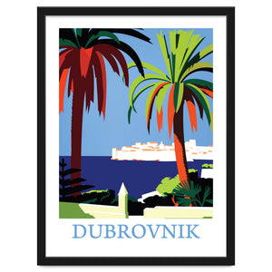 Dubrovnik, The Fortress and Palm Trees by Hermes