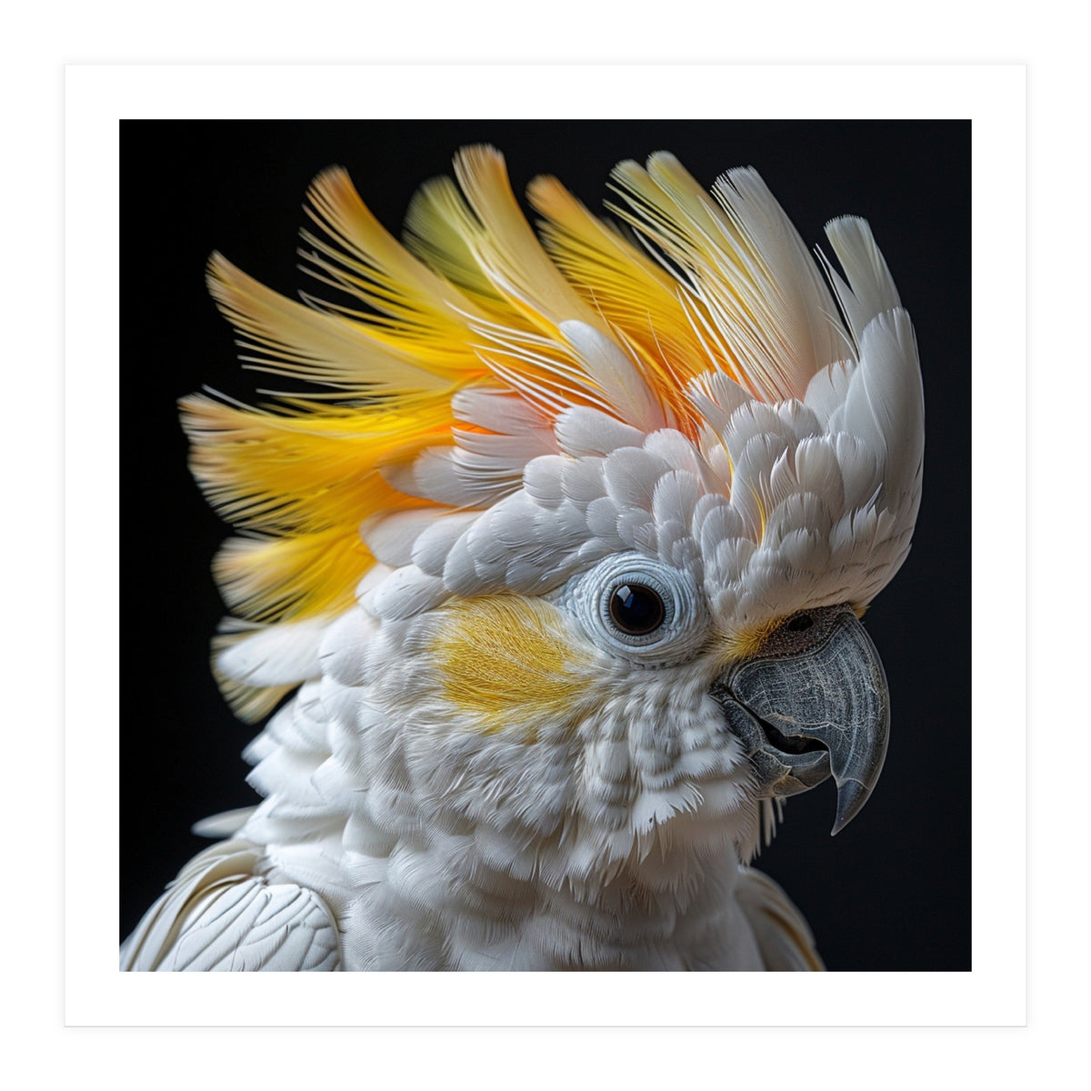 Close Up Of A Cockatoo With Yellow Crest (Print Only)