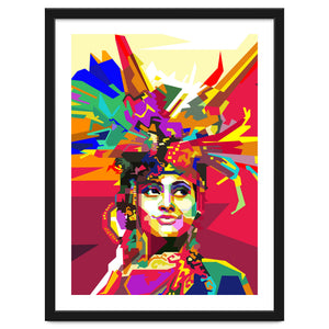 Beauty Traditional Ethnic Woman Pop Art by Artkreator