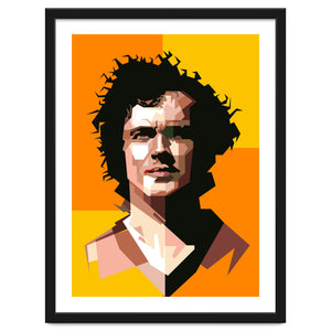 Retro Franz Beckenbauer Football by Artkreator