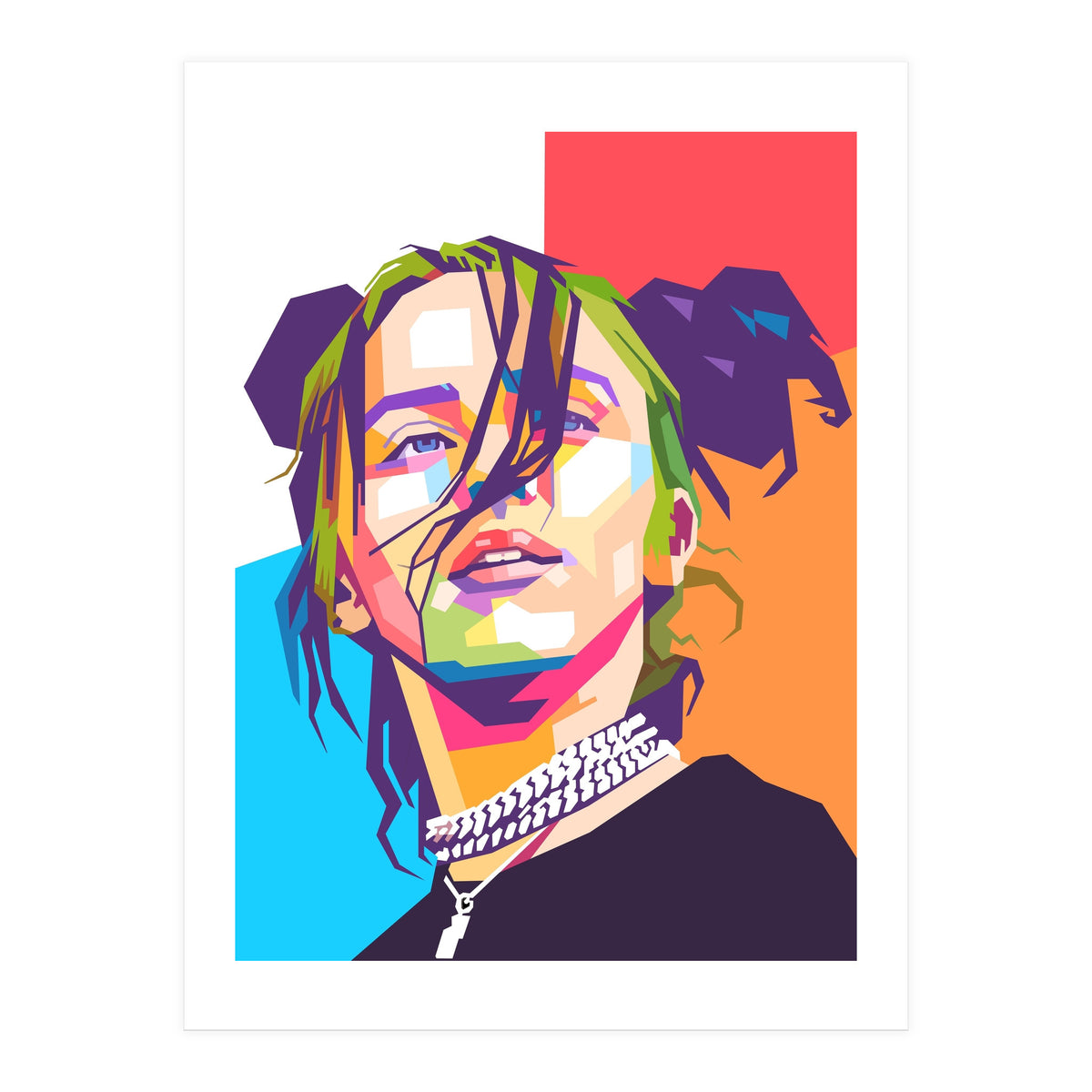 Billie Eillish wpap art (Print Only)