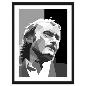 Phil Collins Rock Progressive Musician Black White by Artkreator
