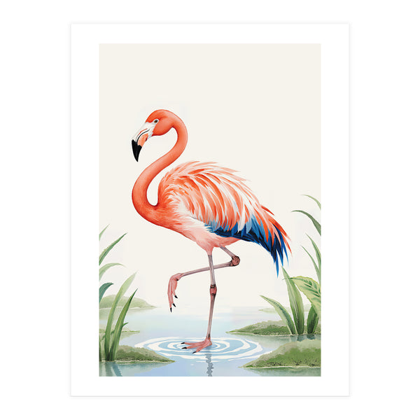 Flamingo Watercolor Illustration (Print Only)