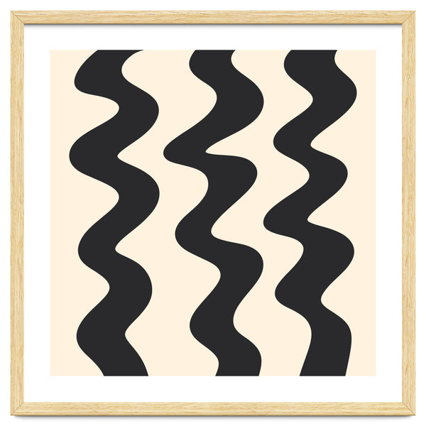 Squiggly Lines - monochrome