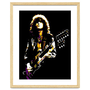 Jimmy Page American Musician Legend in Pop Art by taurungka