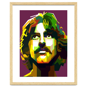 George Harrison The Beatles Pop Art WPAP by Artkreator