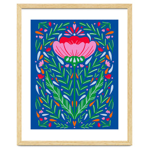 Bold Symmetrical Floral by Wackapacka