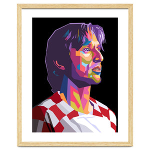 Luka Modric pop art portrait by Ndhon