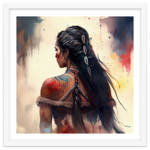 Powerful Warrior Back Woman #2 by Chromatic Fusion Studio