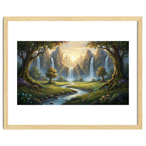 Enchanted Waterfall Meadow by artistic