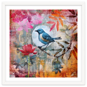 Bird Colorful Collage by Andrea Haase