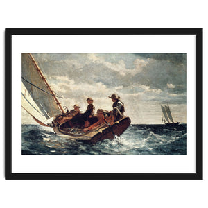 Winslow Homer: Breezing Up (A Fair Wind). Date/Period: 1873 - 1876. Painting. by Album