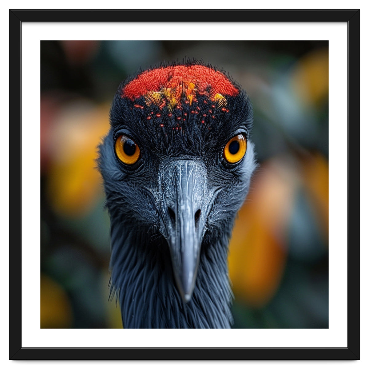 Close Up Of A Strikingly Beautiful Bird Face