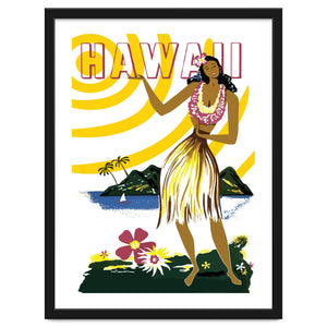 Hawaii, Hula Girl on the Coast by Hermes