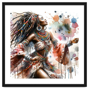 Skyward Beadwork Dancer Portrait by Chromatic Fusion Studio