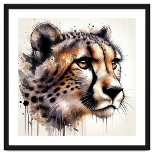 Watercolor Cheetah by Chromatic Fusion Studio