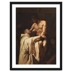 Francisco Ribalta / 'Christ Embracing Saint Bernard', ca. 1626, Spanish School, Oil on canvas. by Album