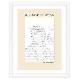An Allegory Of Victory – Jules Joseph Lefebvre Ascii Art by Doa Project