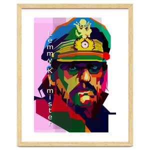 Lemmy Kilmister Motorhead English Metal Pop Art Wpap by Artkreator