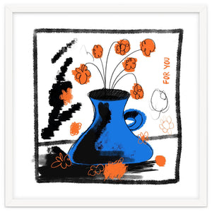 blue vase by edsonramosart