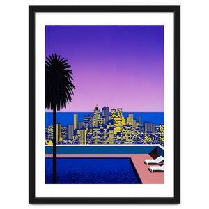 Hiroshi Nagai - City Pop At Night, Swimming Pool by William Morrin