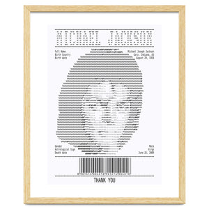 Receipt Art Michael Jackson by Doa Project