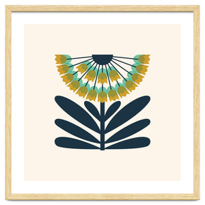 Green Retro Allium by Taya Cosgrove