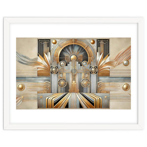 Art Deco Gold Architecture by Chromatic Fusion Studio