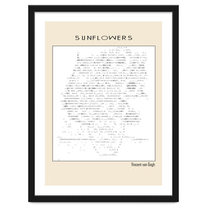 Sunflowers – Vincent van Gogh (1888) (ascii art) by Doa Project