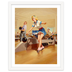 Sexy Pinup Girl On Bowling Incident by Hermes