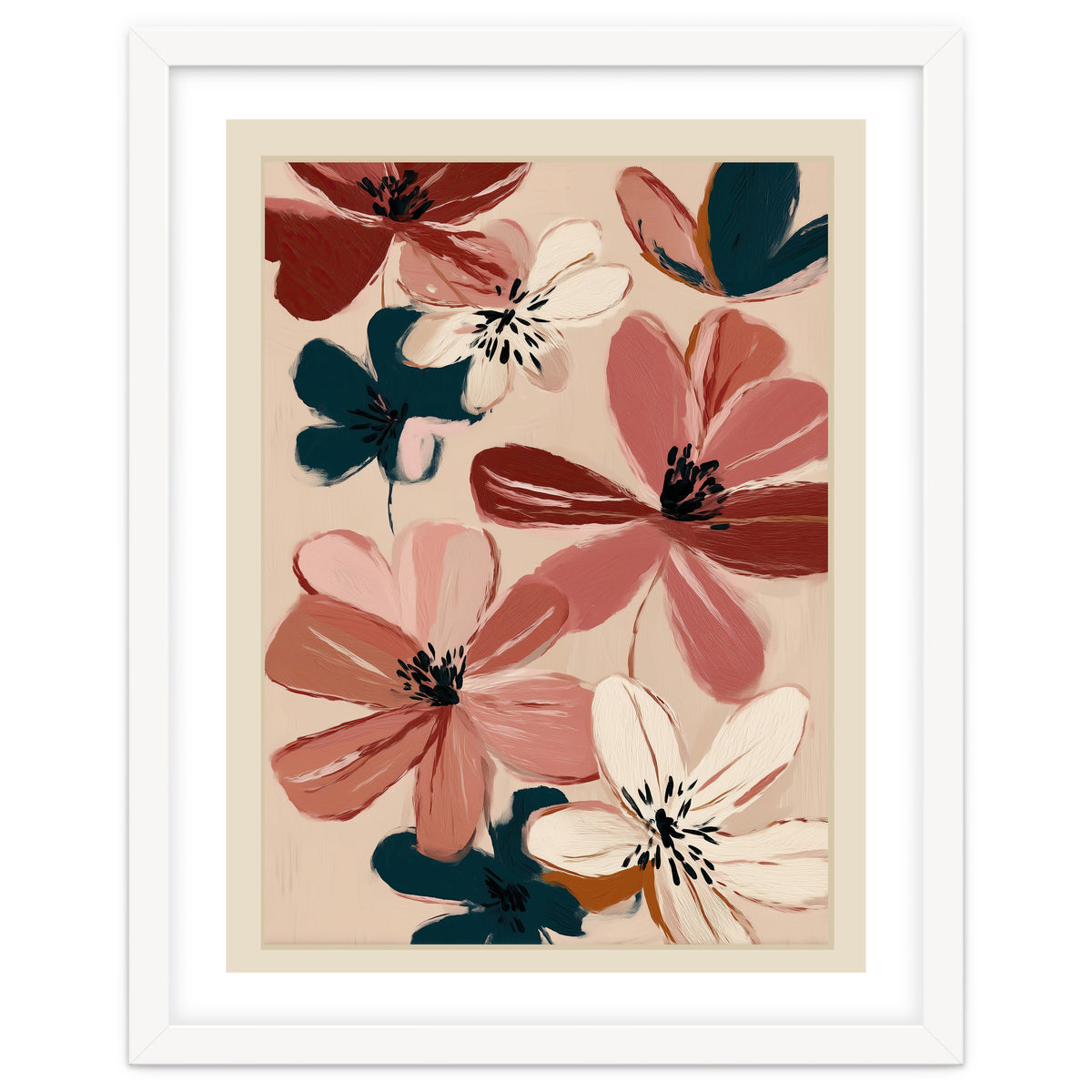 Blush And Wine Blossoms III