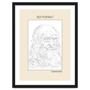 Self Portrait – Leonardo Da Vinci (ascii Art) by Doa Project