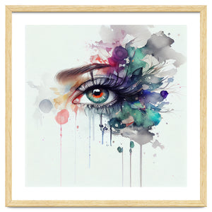 Watercolor Woman Eye #5 by Chromatic Fusion Studio