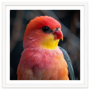 Vibrant Tropical Bird by Rizwana Khan