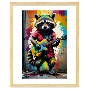 Raccoon Plays Guitar by MakArena
