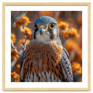 Close Up Of A Kestrel Bird Of Prey by Rizwana Khan