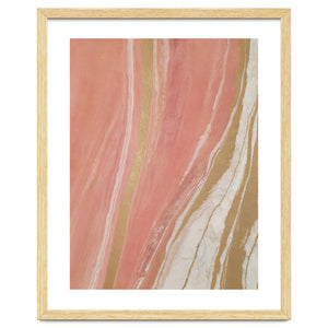 Blush Marble With Gold by Denise Dundon
