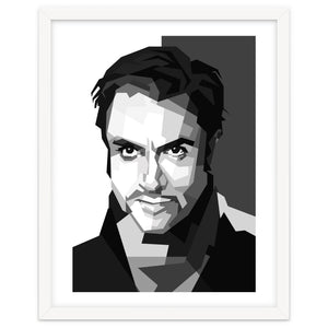 Simon Le Bon British Singer Black Illustration by Artkreator