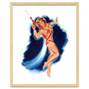 Pinup Astronaut Girl by Hermes