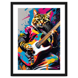 Cat Plays The Guitar, Graffiti by MakArena