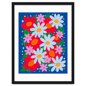 Bold Colourful Flowers by Wackapacka