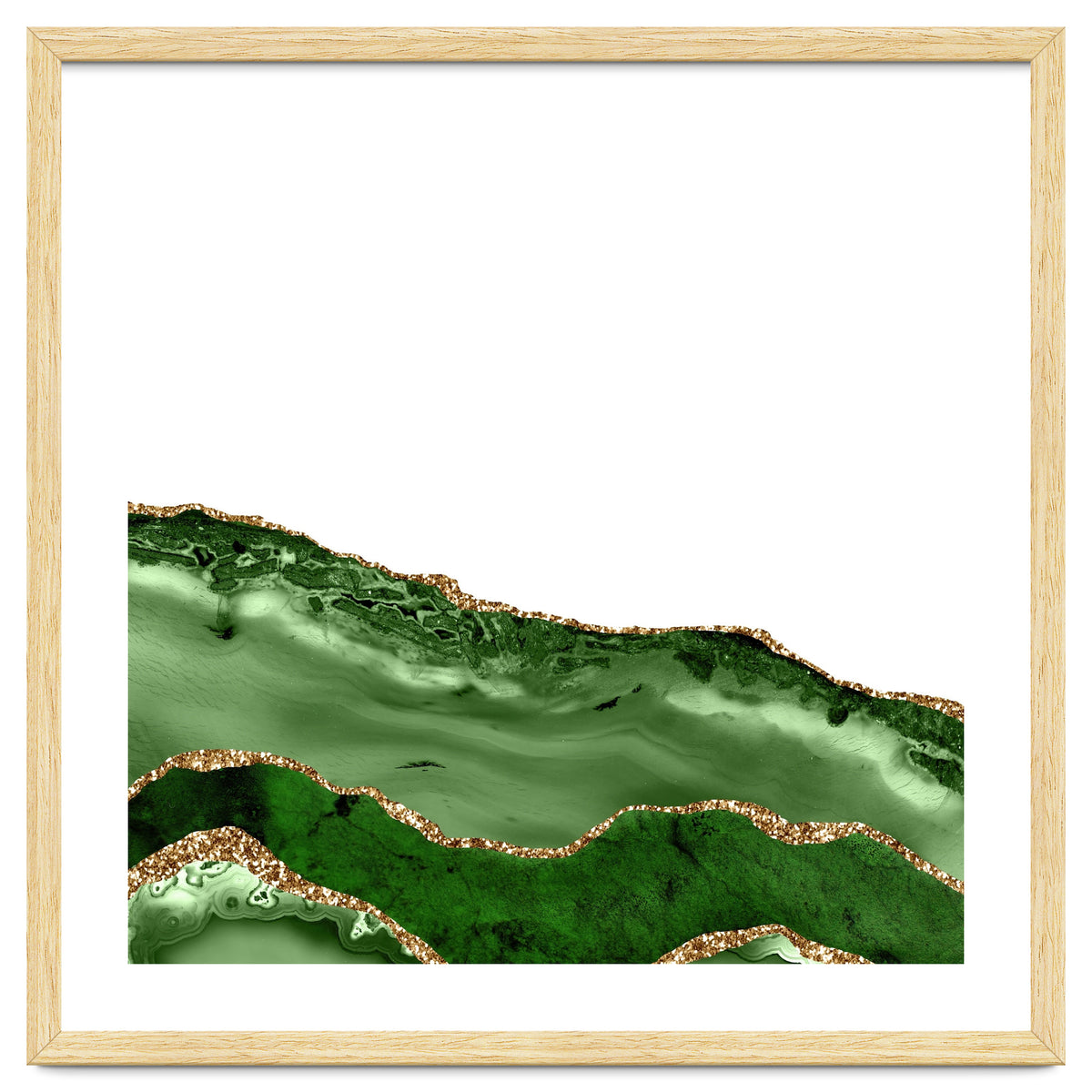 Green & Gold Agate Texture 24