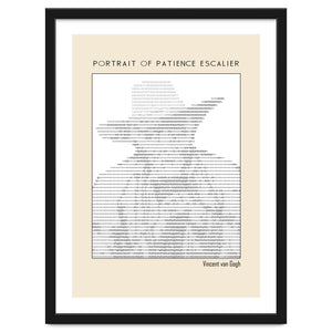 Portrait of Patience Escalier (1888) - Vincent van Gogh(ascii art) by Doa Project