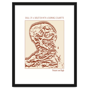 Skull Of A Skeleton With A Burning Cigarette by Doa Project