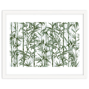 Bamboo Moody Green White by Andrea Haase