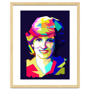 Lady Diana Princes Of Wales Pop Art WPAP by Artkreator